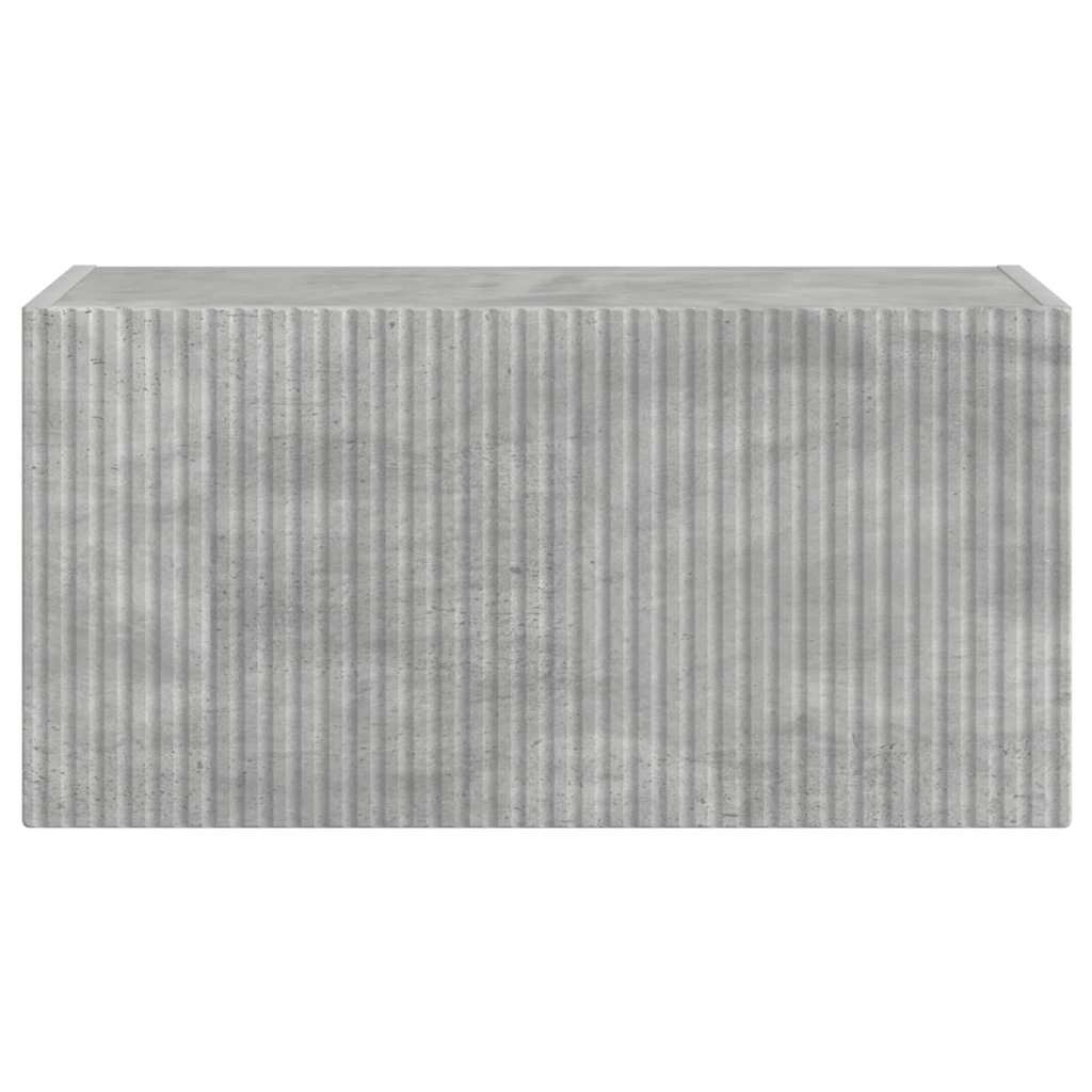 TV vægskab 60 x 31 x 29,5 cm Betongrå Konstrueret træ