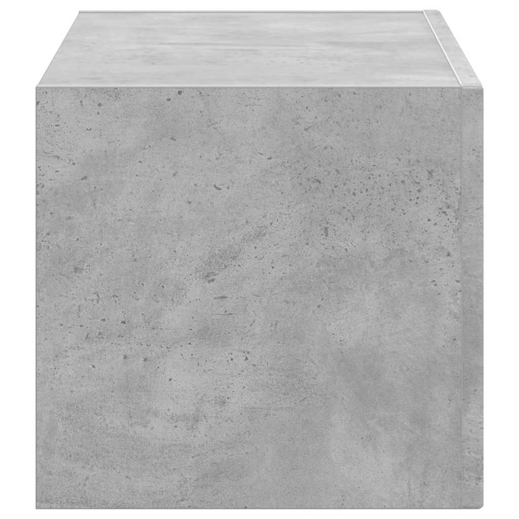 TV vægskab 60 x 31 x 29,5 cm Betongrå Konstrueret træ