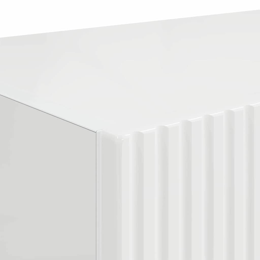 TV vægskab 60 x 31 x 29,5 cm Gloss Hvid Konstrueret træ
