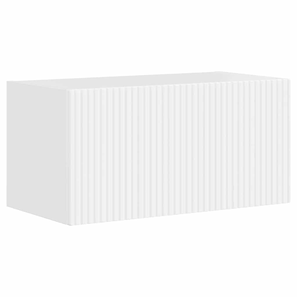 TV vægskab 60 x 31 x 29,5 cm Gloss Hvid Konstrueret træ