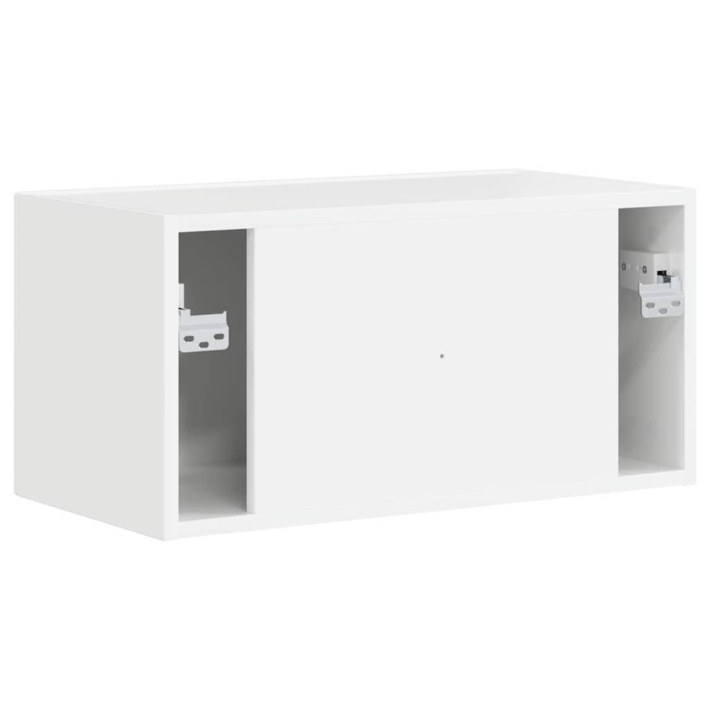 TV vægskab 60 x 31 x 29,5 cm Gloss Hvid Konstrueret træ