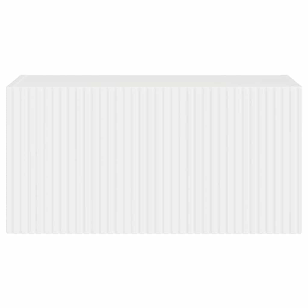 TV vægskab 60 x 31 x 29,5 cm Gloss Hvid Konstrueret træ