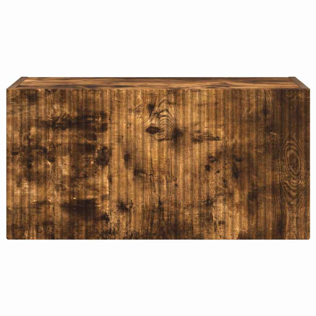TV vægskab 60 x 31 x 29,5 cm Røget eg Konstrueret træ