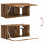 TV vægskab 60 x 31 x 29,5 cm Røget eg Konstrueret træ