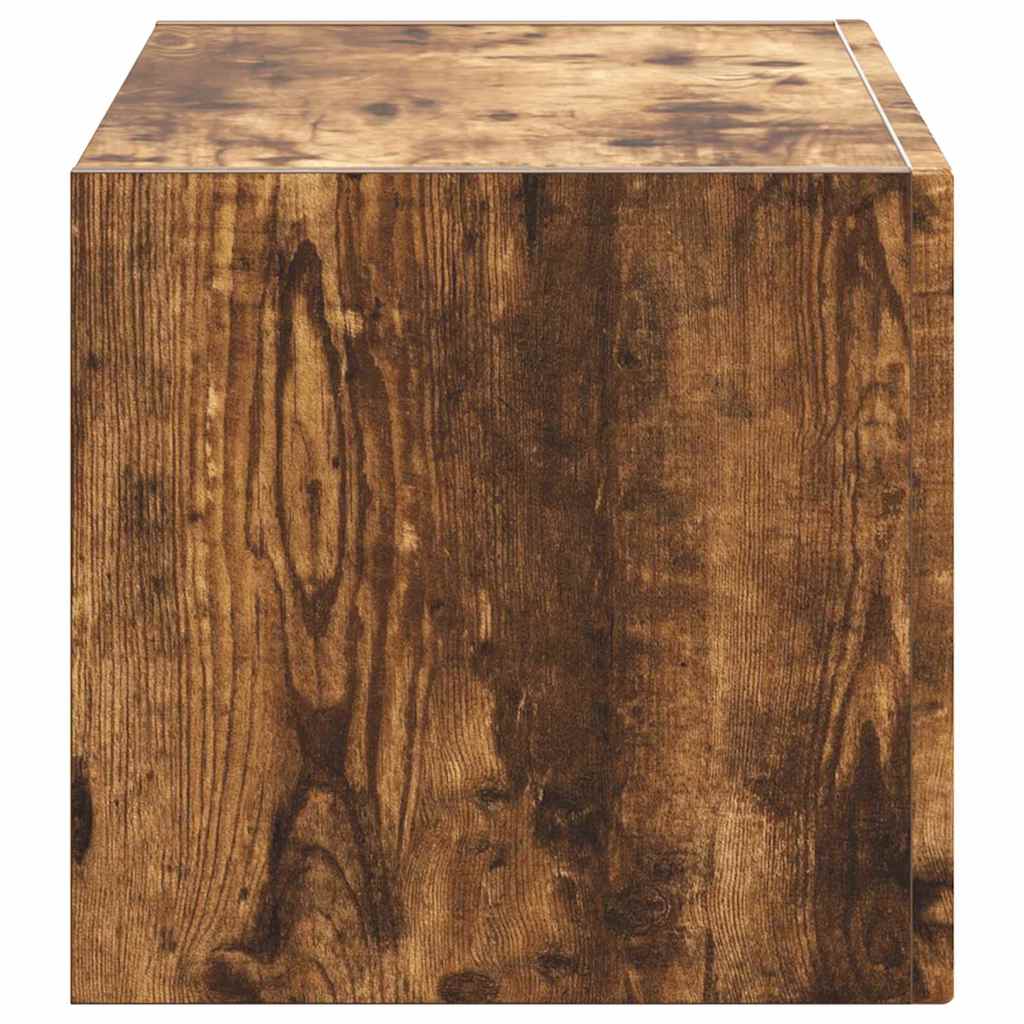 TV vægskab 60 x 31 x 29,5 cm Røget eg Konstrueret træ