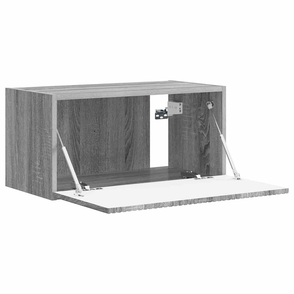 TV vægskab 60 x 31 x 29,5 cm Grå Sonoma Konstrueret træ