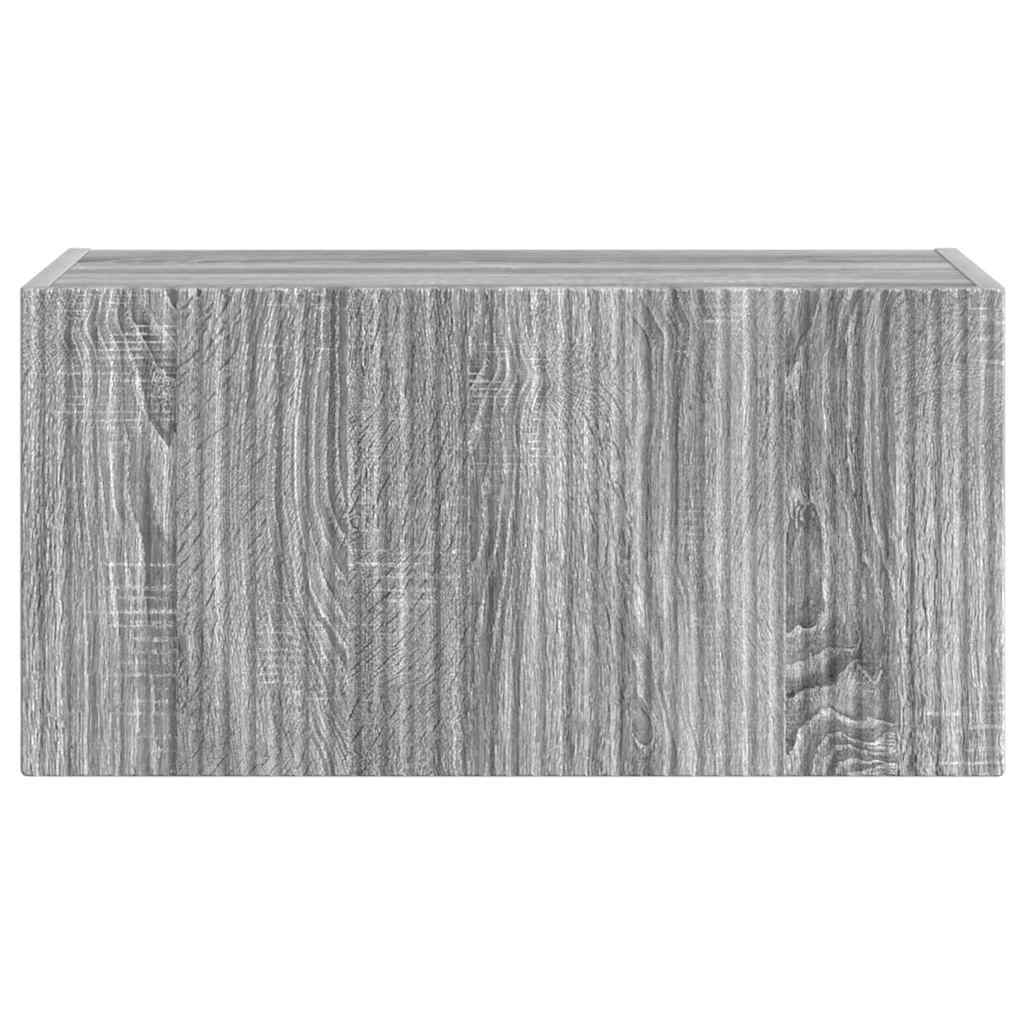 TV vægskab 60 x 31 x 29,5 cm Grå Sonoma Konstrueret træ