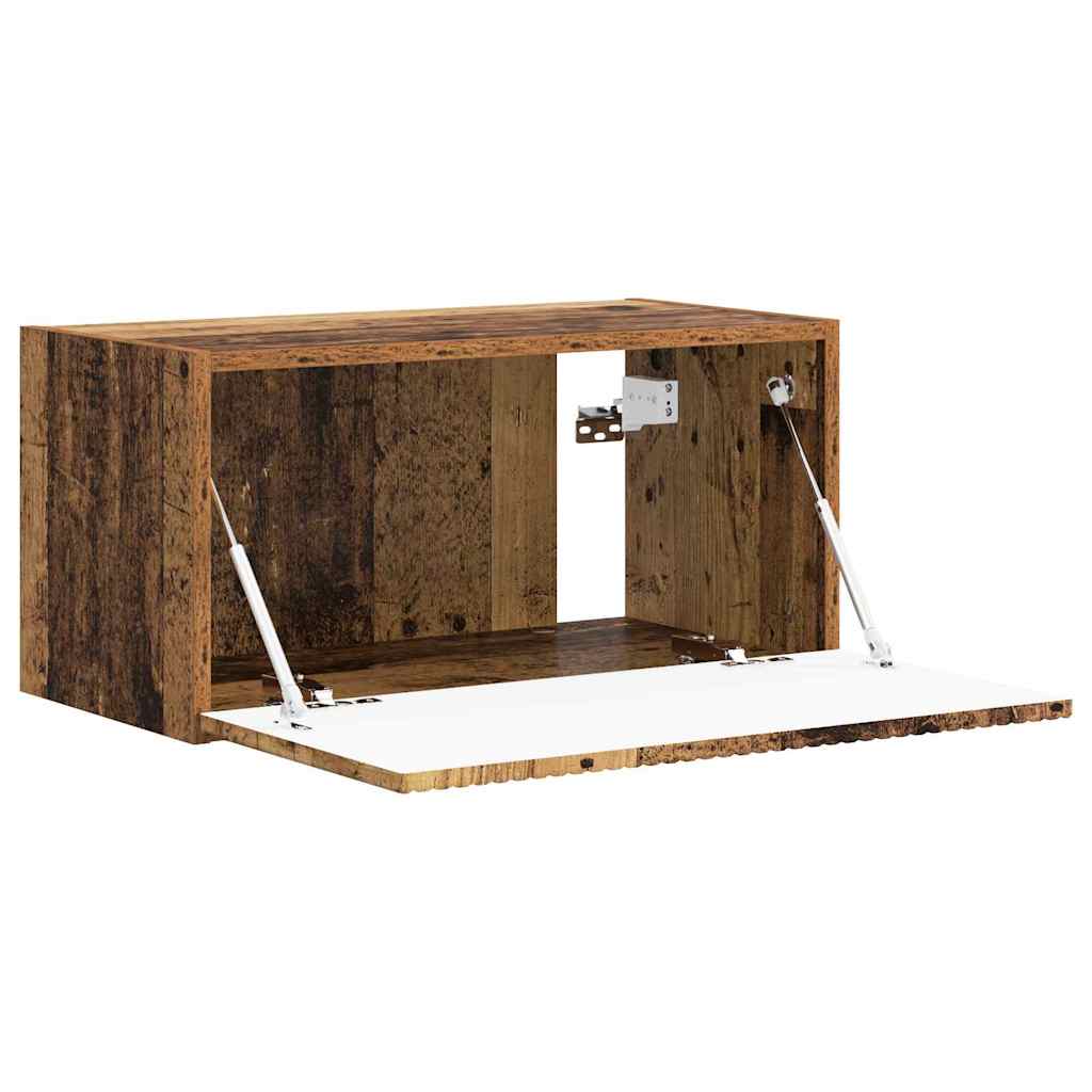 TV vægskab 60 x 31 x 29,5 cm Gammelt træ Konstrueret træ
