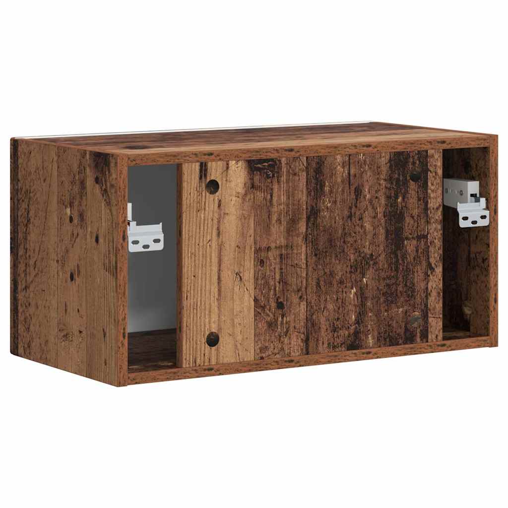 TV vægskab 60 x 31 x 29,5 cm Gammelt træ Konstrueret træ