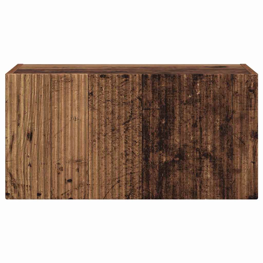 TV vægskab 60 x 31 x 29,5 cm Gammelt træ Konstrueret træ