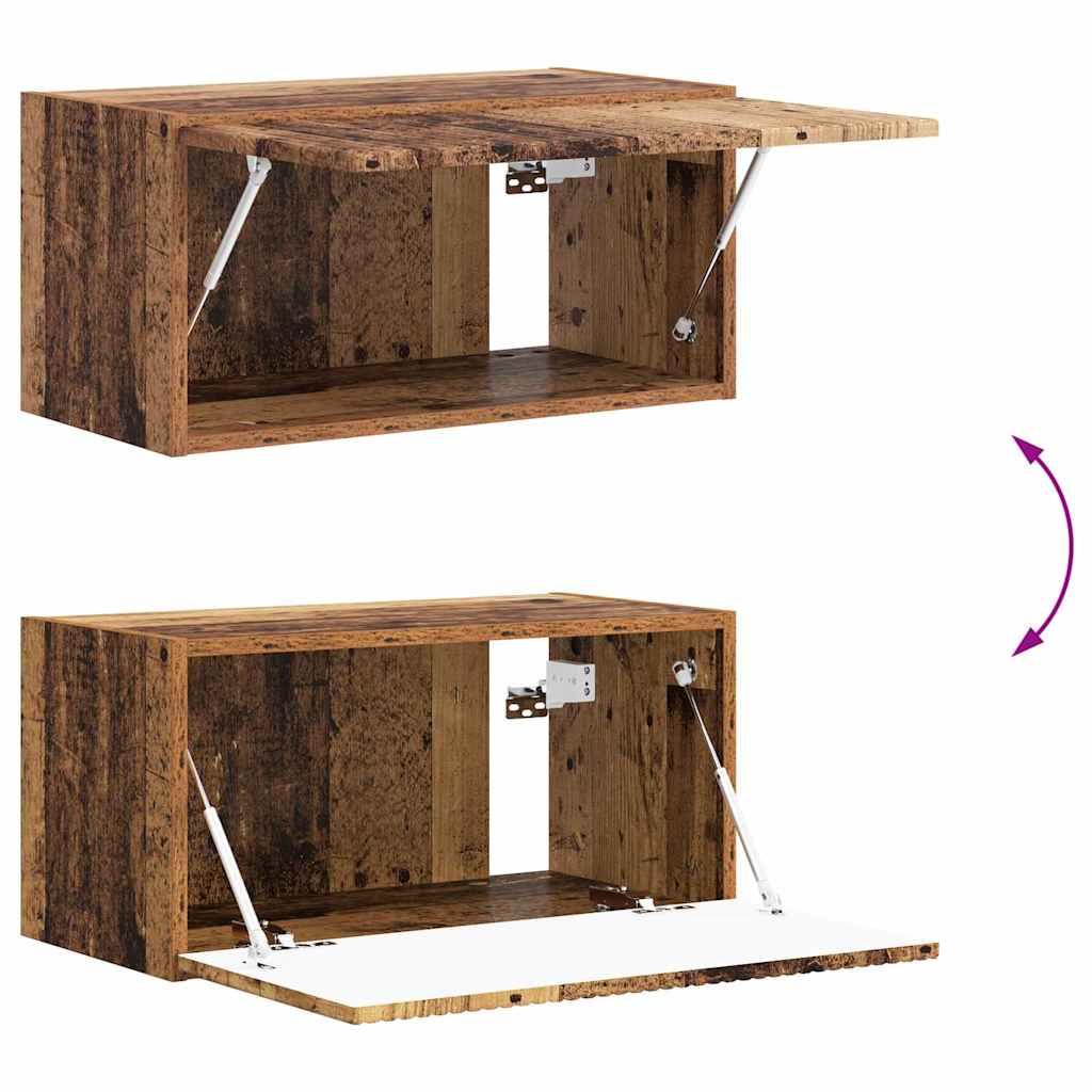 TV vægskab 60 x 31 x 29,5 cm Gammelt træ Konstrueret træ