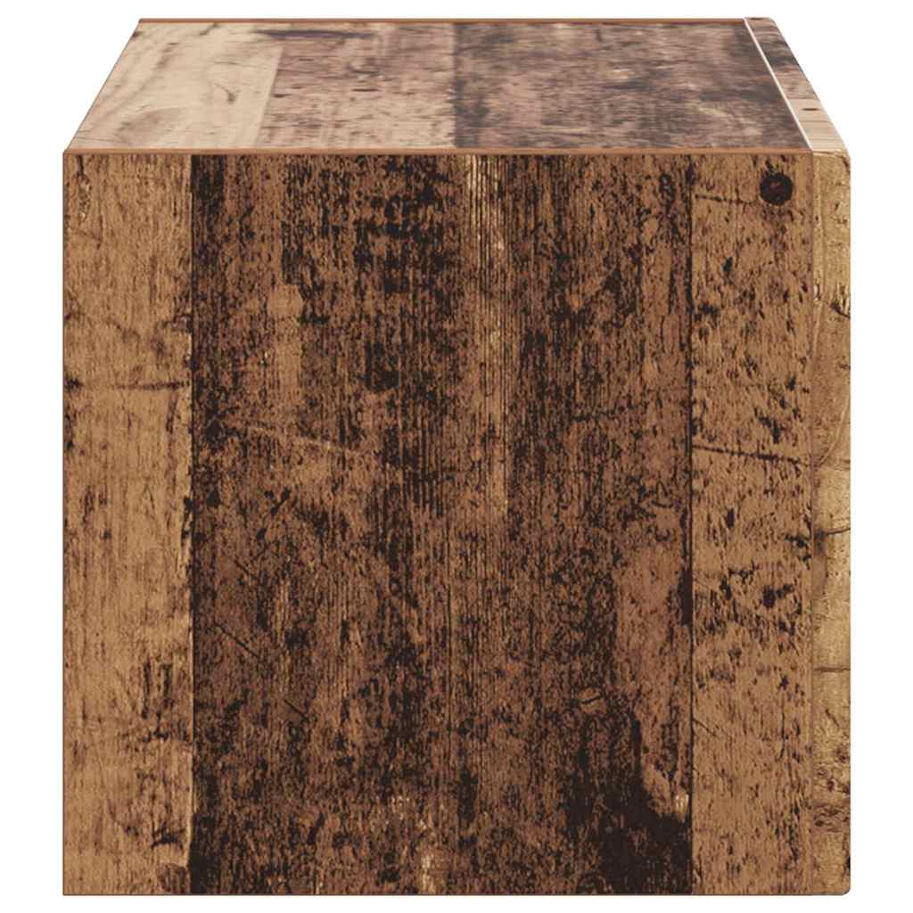 TV vægskab 60 x 31 x 29,5 cm Gammelt træ Konstrueret træ