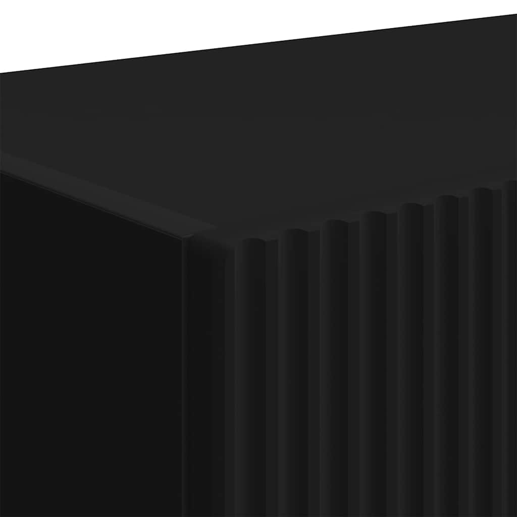 TV vægskab 78,5 x 30 x 29,5 cm Sort Konstrueret træ