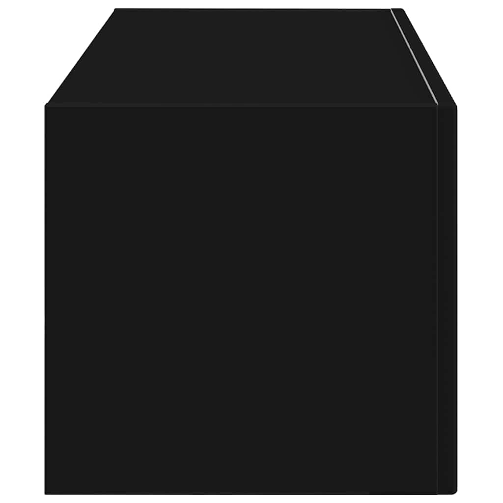TV vægskab 78,5 x 30 x 29,5 cm Sort Konstrueret træ