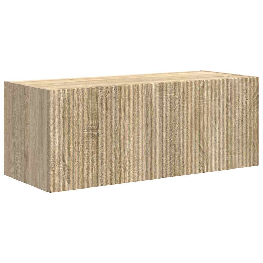 TV vægskab 78,5 x 30 x 29,5 cm Sonoma-eg Konstrueret træ