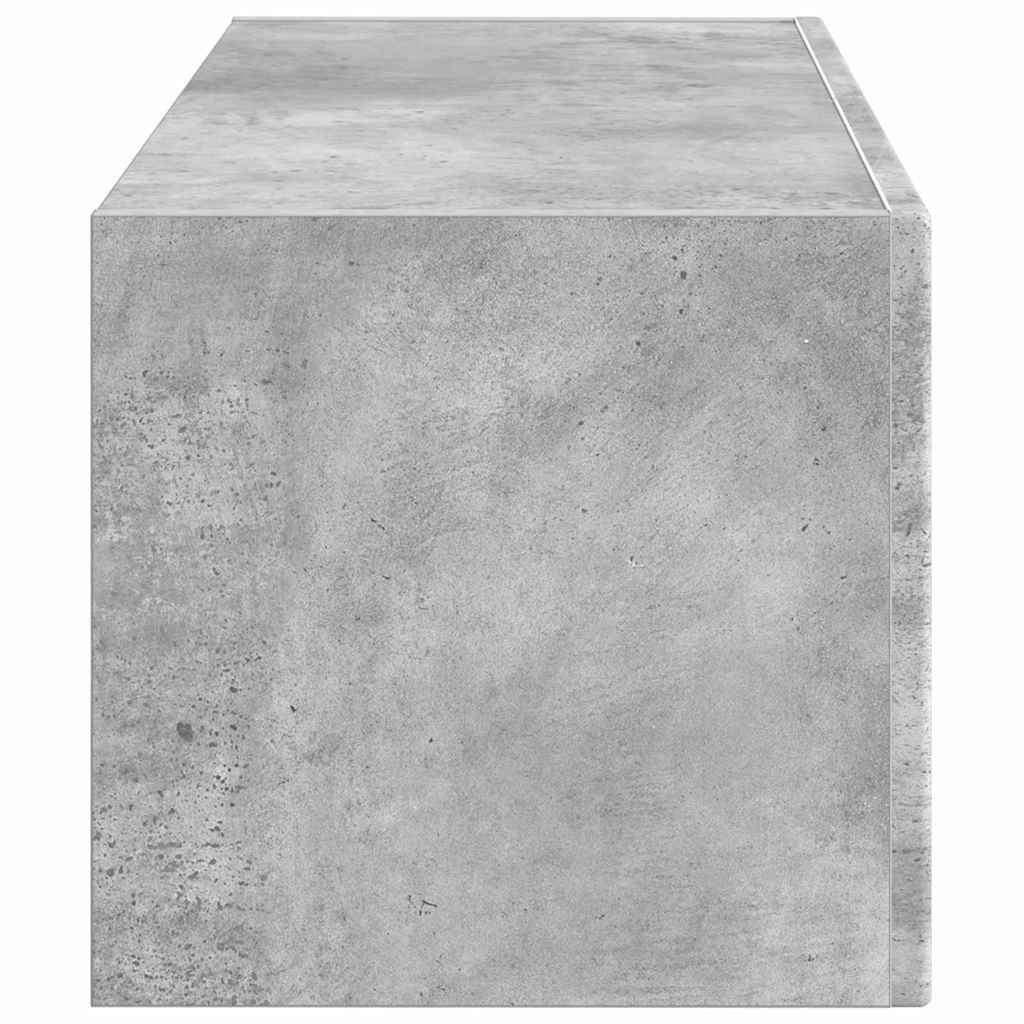 TV vægskab 78,5 x 30 x 29,5 cm Betongrå Konstrueret træ