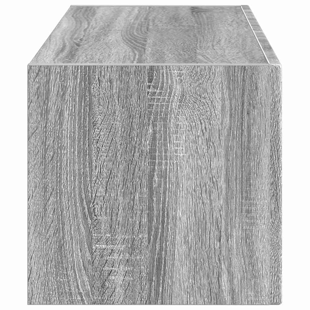 TV vægskab 78,5 x 31 x 29,5 cm Grå Sonoma Konstrueret træ