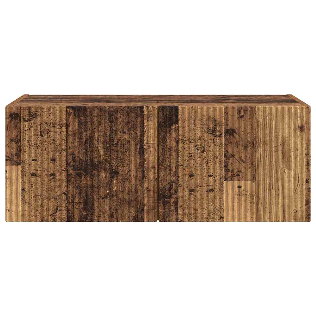 TV vægskab 78,5 x 30 x 29,5 cm Gammelt træ Konstrueret træ