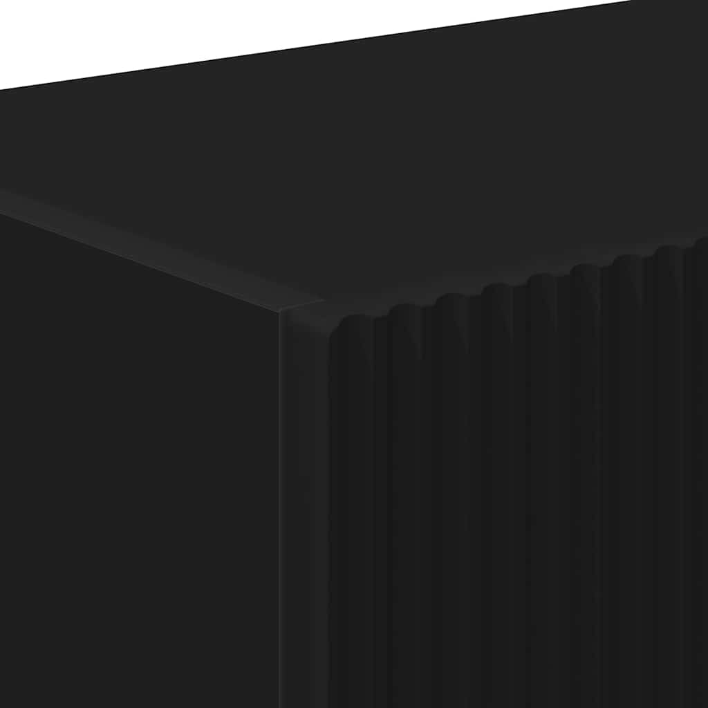 TV vægskab 98 x 31 x 29,5 cm Sort Konstrueret træ