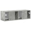 TV vægskab 98 x 31 x 29,5 cm Betongrå Konstrueret træ