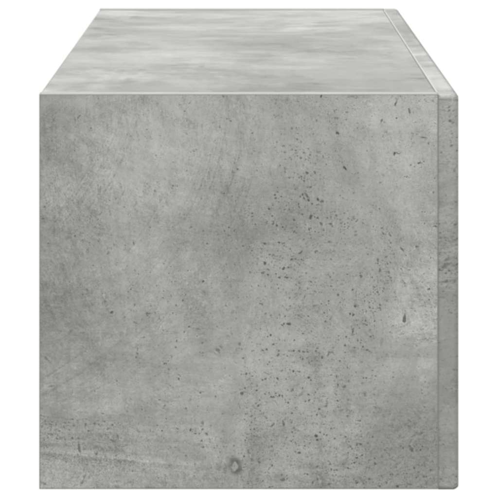 TV vægskab 98 x 31 x 29,5 cm Betongrå Konstrueret træ