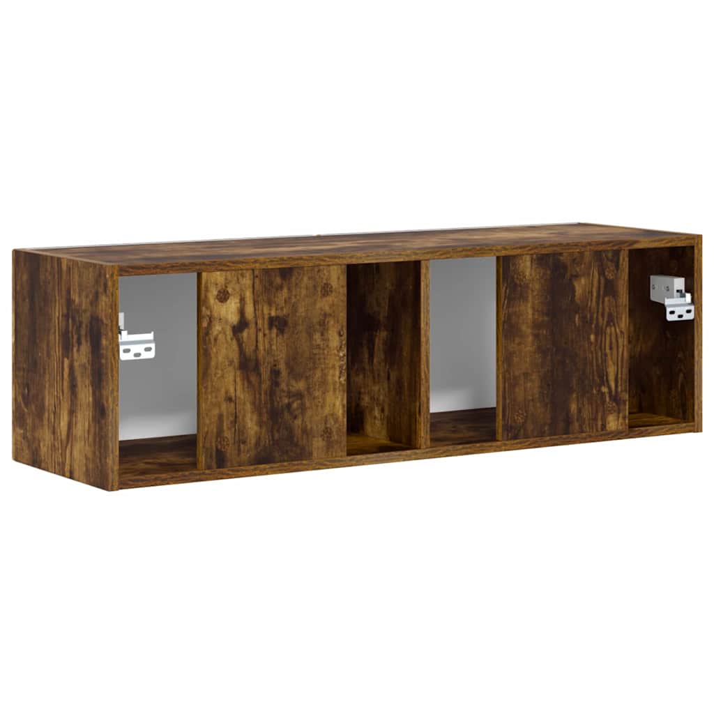 TV vægskab 98 x 31 x 29,5 cm Røget eg Konstrueret træ
