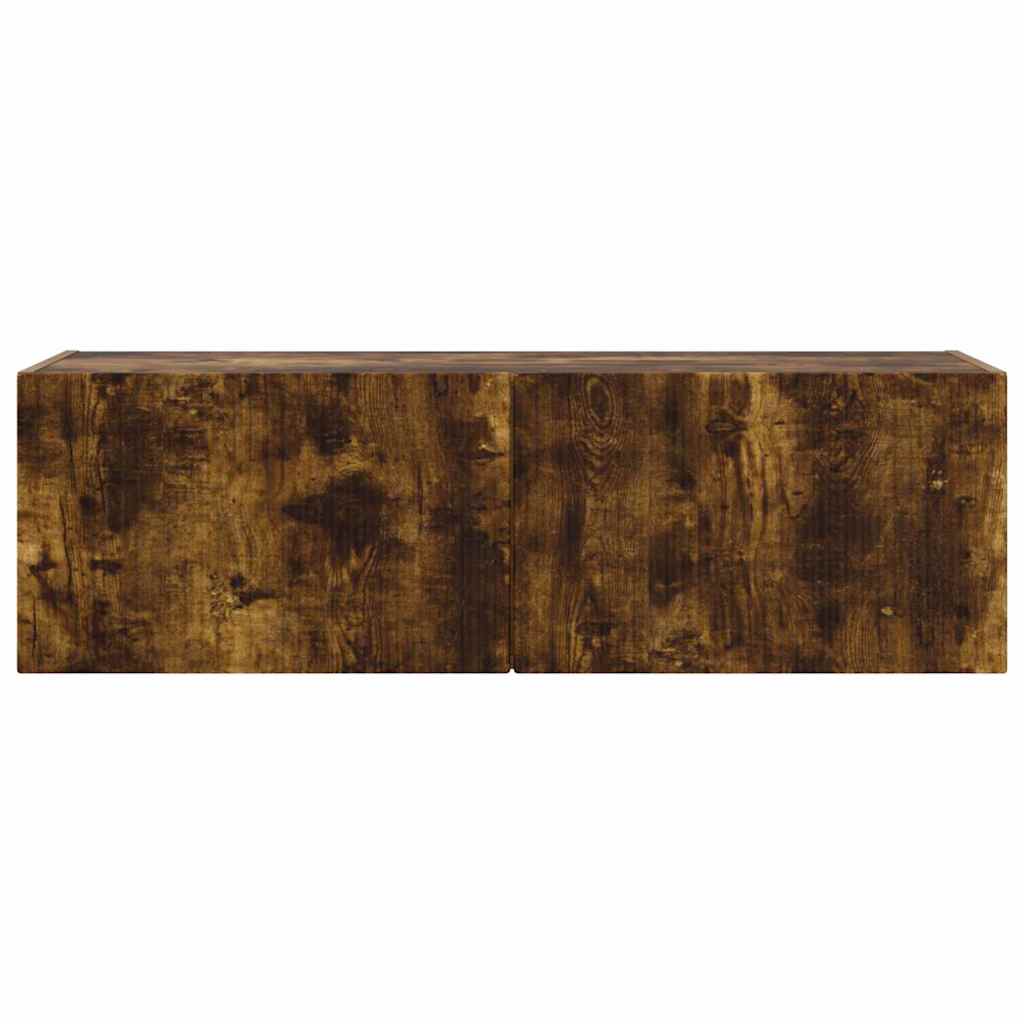 TV vægskab 98 x 31 x 29,5 cm Røget eg Konstrueret træ