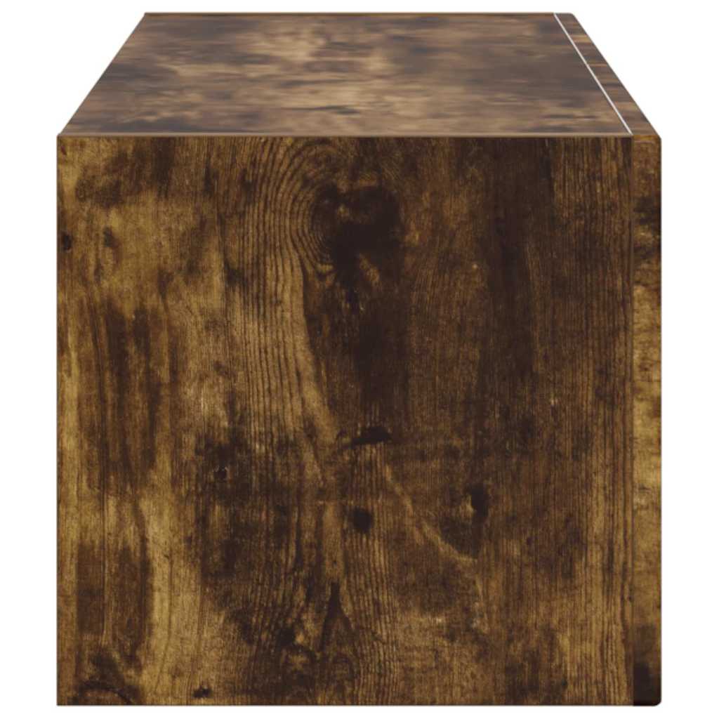TV vægskab 98 x 31 x 29,5 cm Røget eg Konstrueret træ