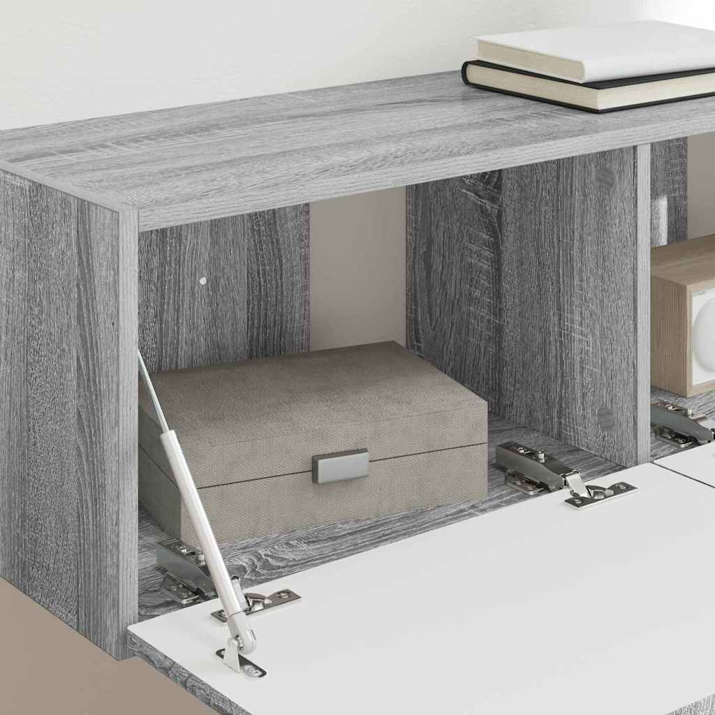 TV vægskab 98 x 31 x 29,5 cm Grå Sonoma Konstrueret træ