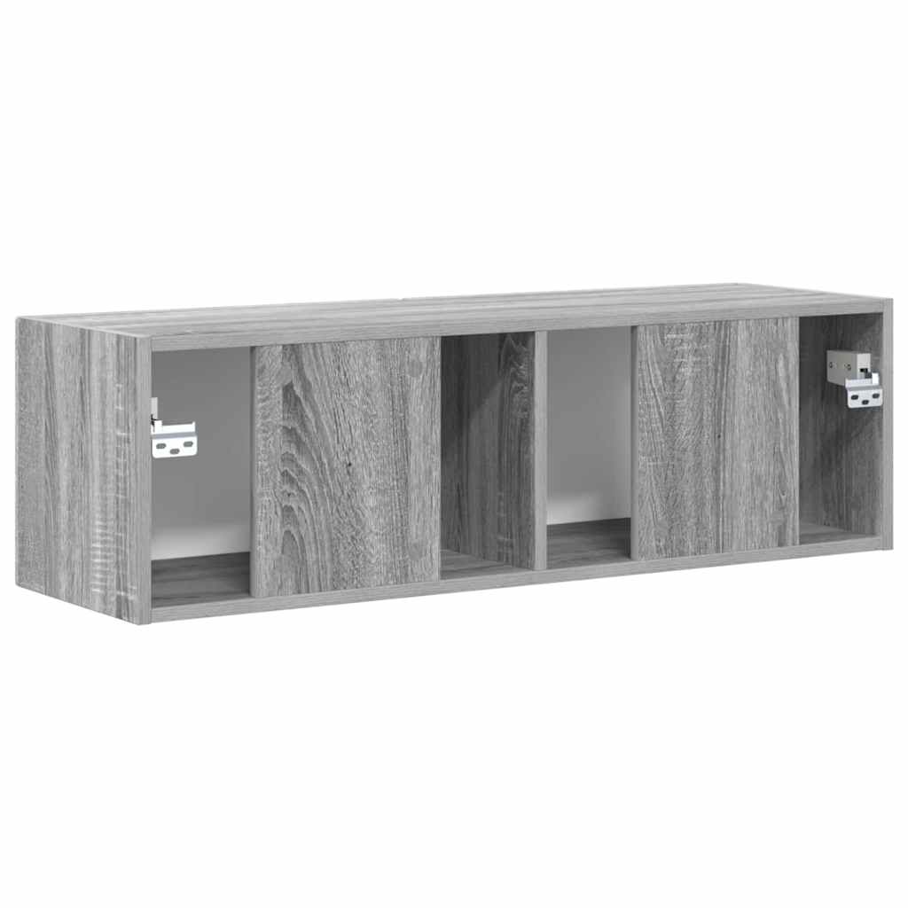 TV vægskab 98 x 31 x 29,5 cm Grå Sonoma Konstrueret træ