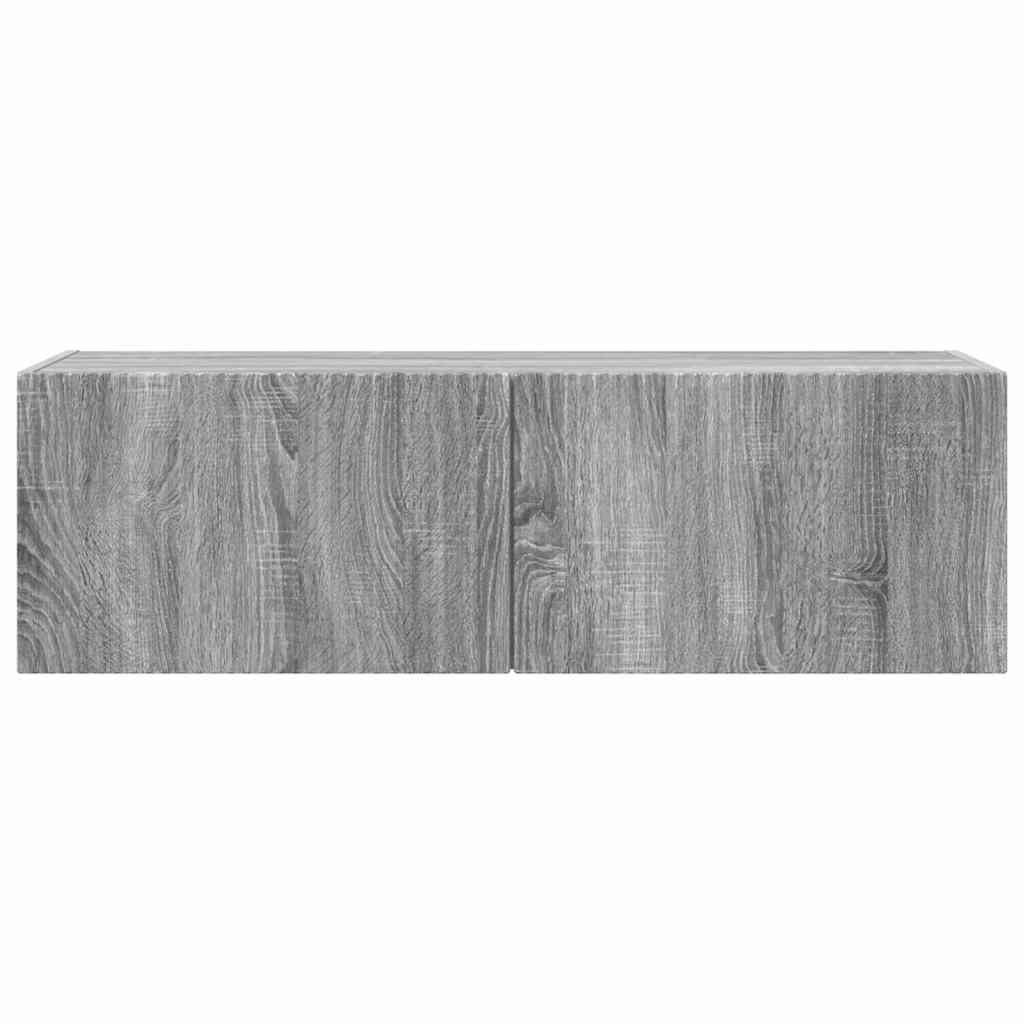 TV vægskab 98 x 31 x 29,5 cm Grå Sonoma Konstrueret træ