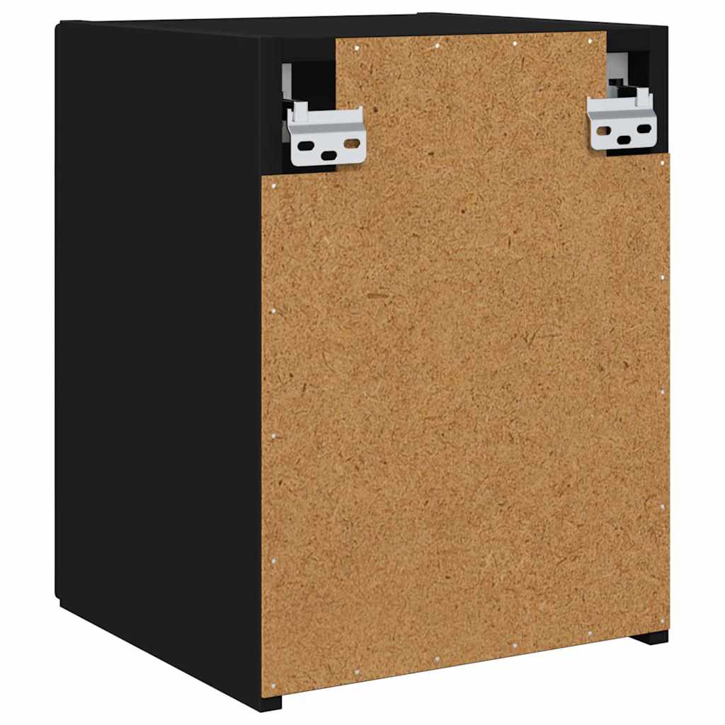 TV vægskab 30 x 31 x 40 cm Sort Konstrueret træ