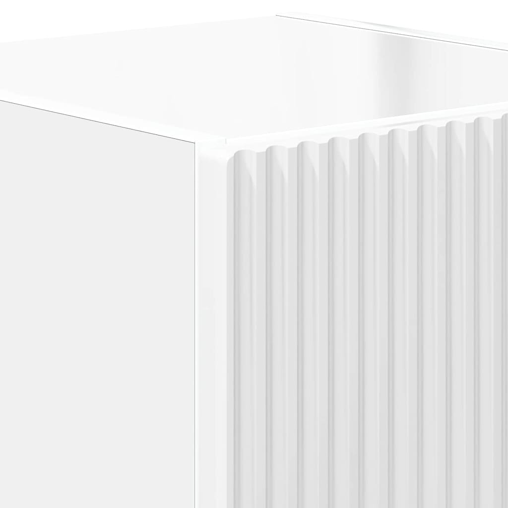 TV vægskab 30 x 31 x 40 cm Gloss Hvid Konstrueret træ