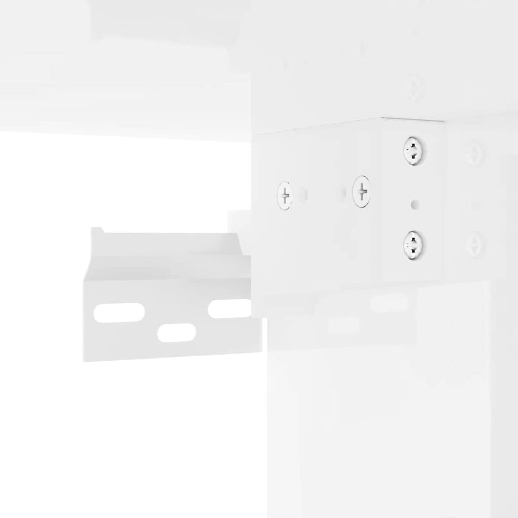 TV vægskab 30 x 31 x 40 cm Gloss Hvid Konstrueret træ