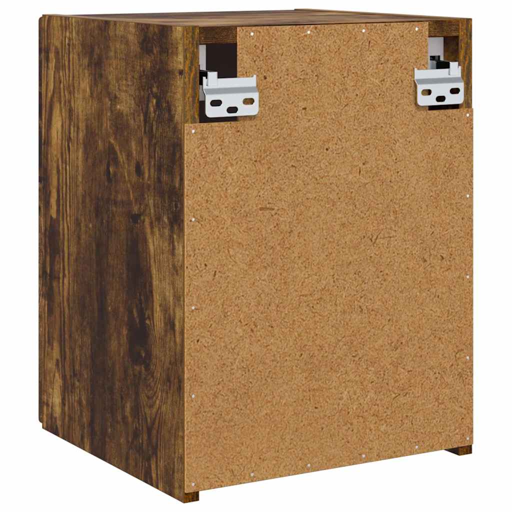 TV vægskab 30 x 31 x 40 cm Røget eg Konstrueret træ