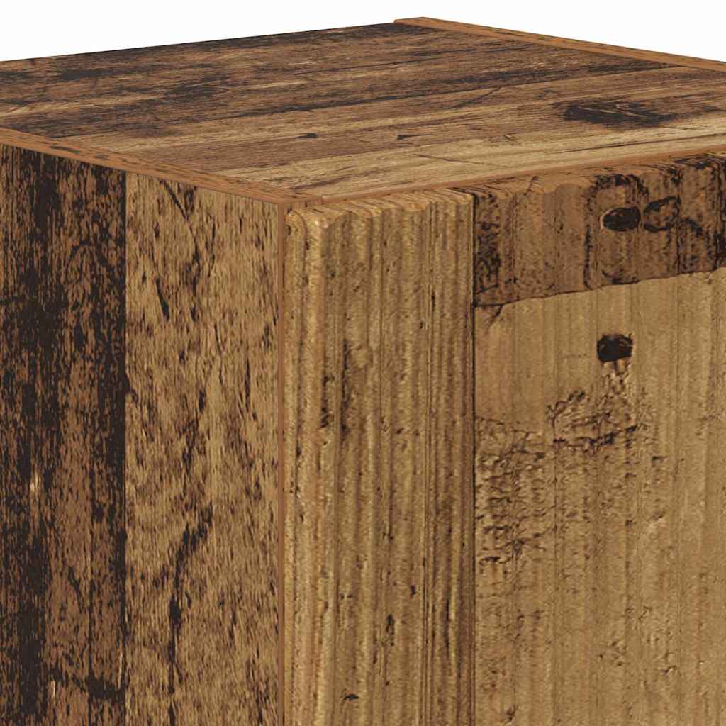 TV vægskab 30 x 31 x 40 cm Gammelt træ Konstrueret træ