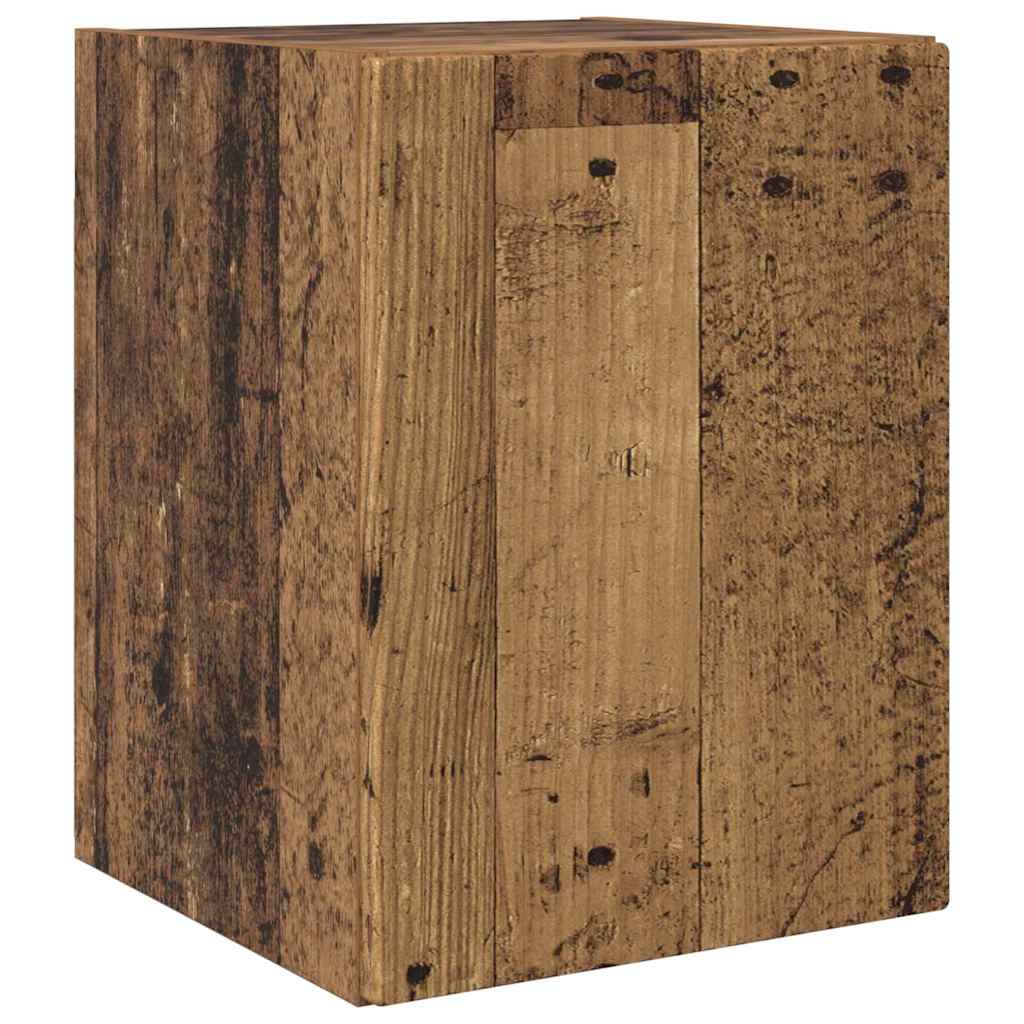 TV vægskab 30 x 31 x 40 cm Gammelt træ Konstrueret træ