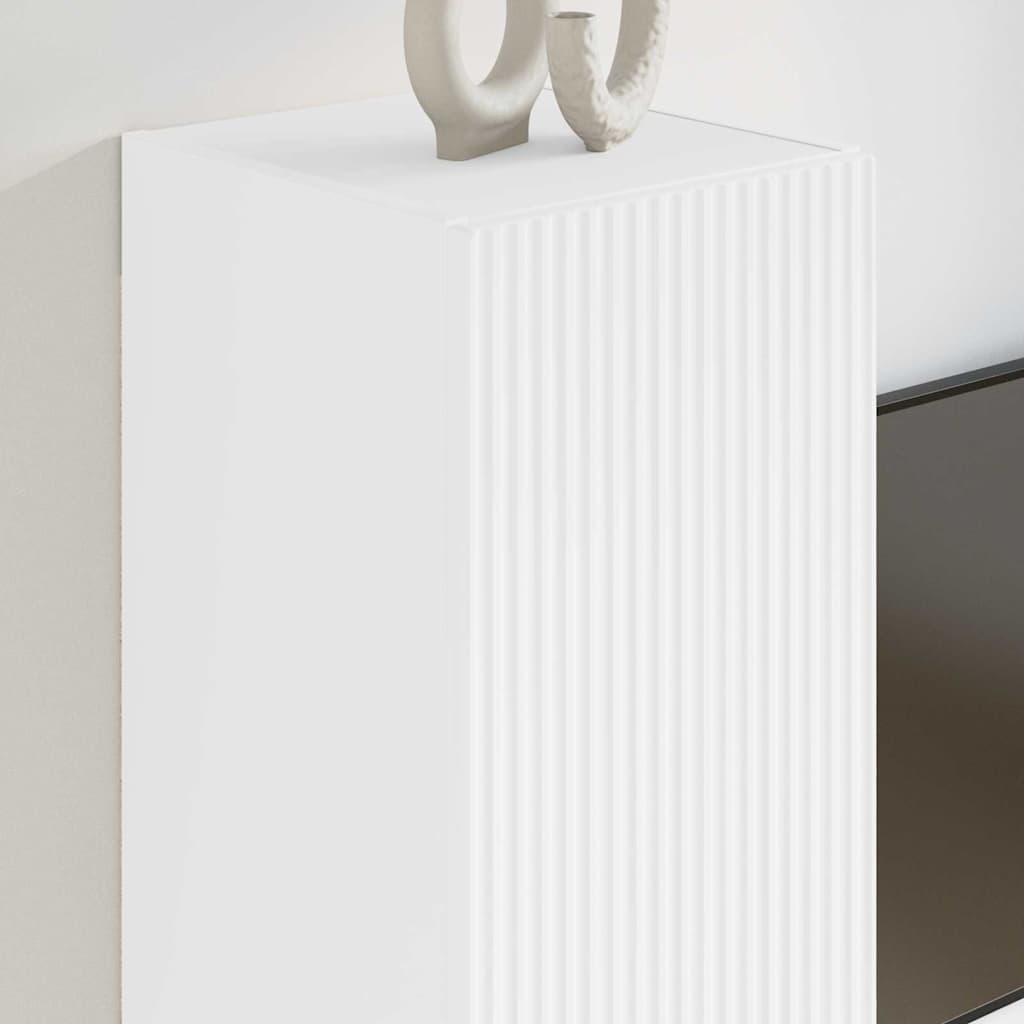 TV vægskab 30 x 31 x 60 cm Hvid Konstrueret træ