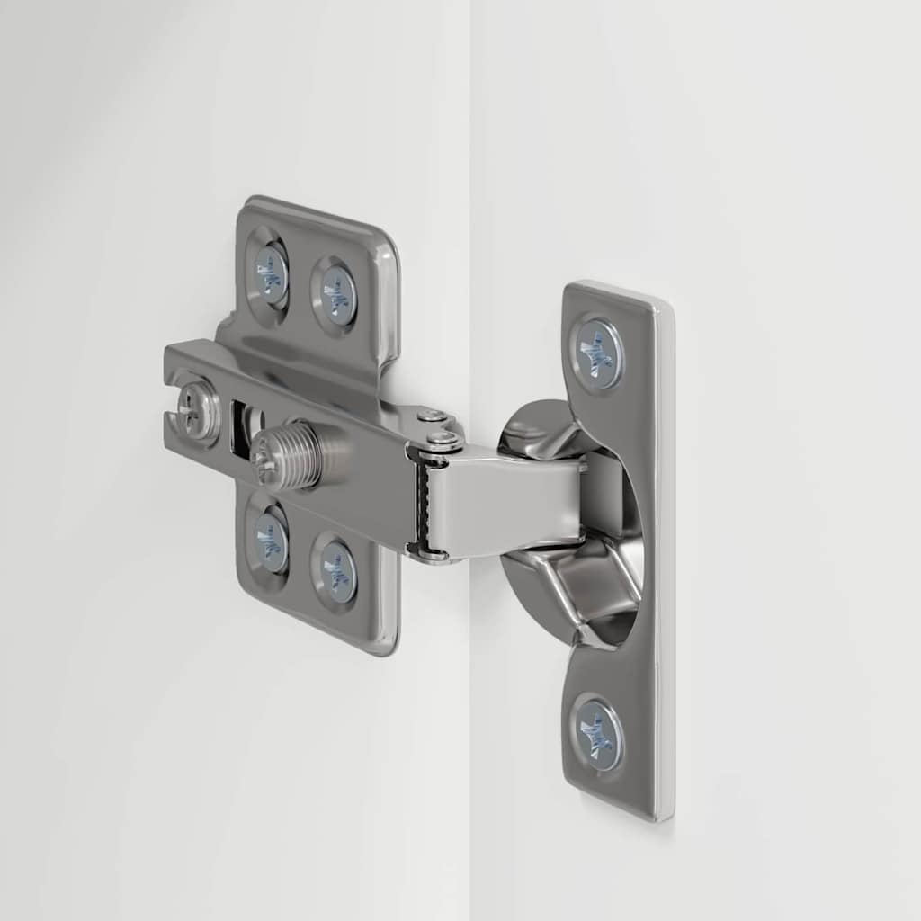 TV vægskab 2 stk. Hvid Konstrueret træ