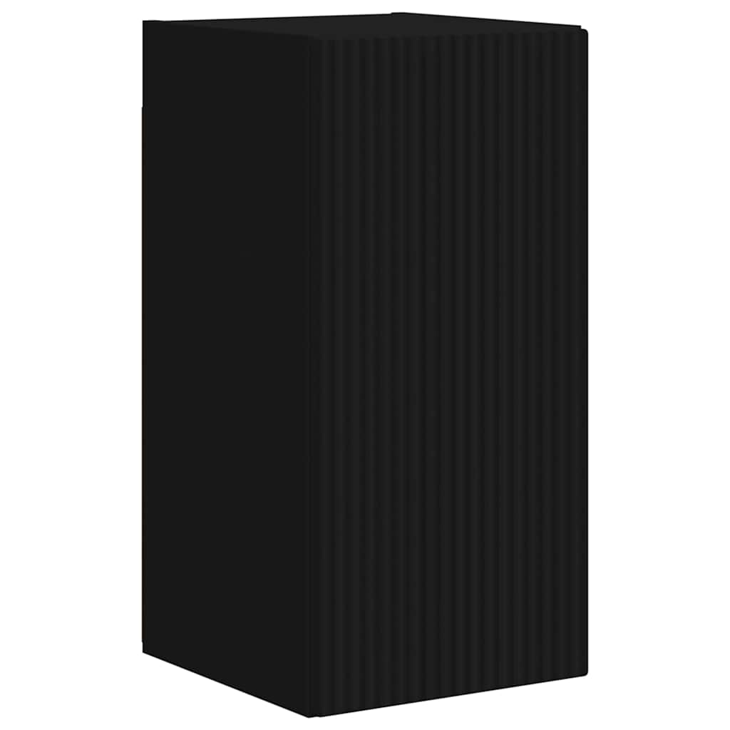 TV vægskab 30 x 31 x 60 cm Sort Konstrueret træ