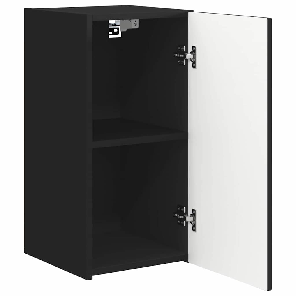TV vægskab 30 x 31 x 60 cm Sort Konstrueret træ