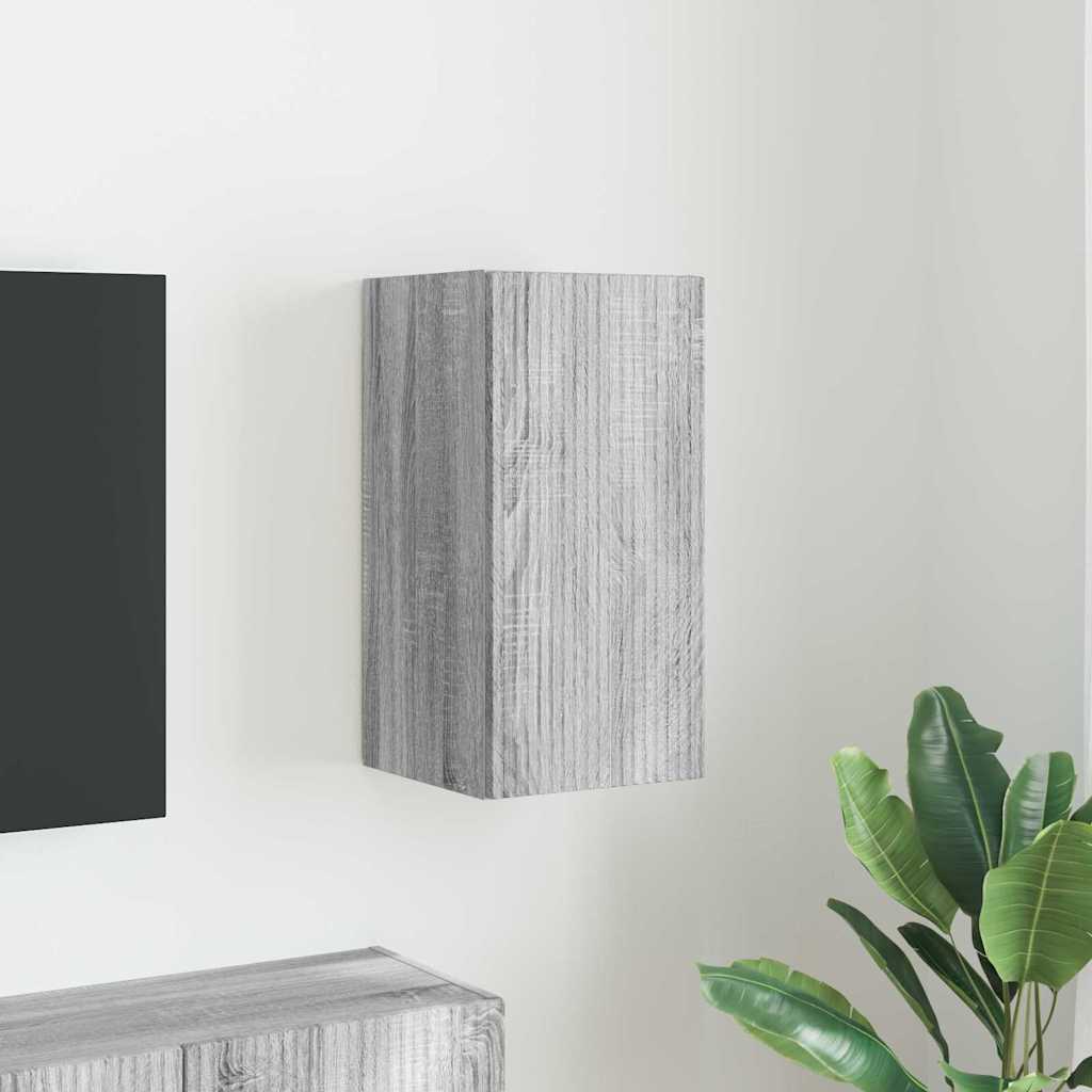 TV vægskab 30 x 31 x 60 cm Grå Sonoma Konstrueret træ