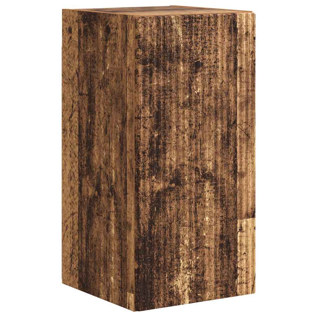 TV vægskab 30 x 31 x 60 cm Gammelt træ Konstrueret træ