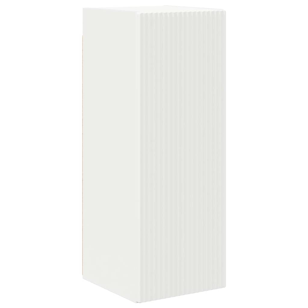 TV vægskab 30 x 31 x 80 cm Hvid Konstrueret træ