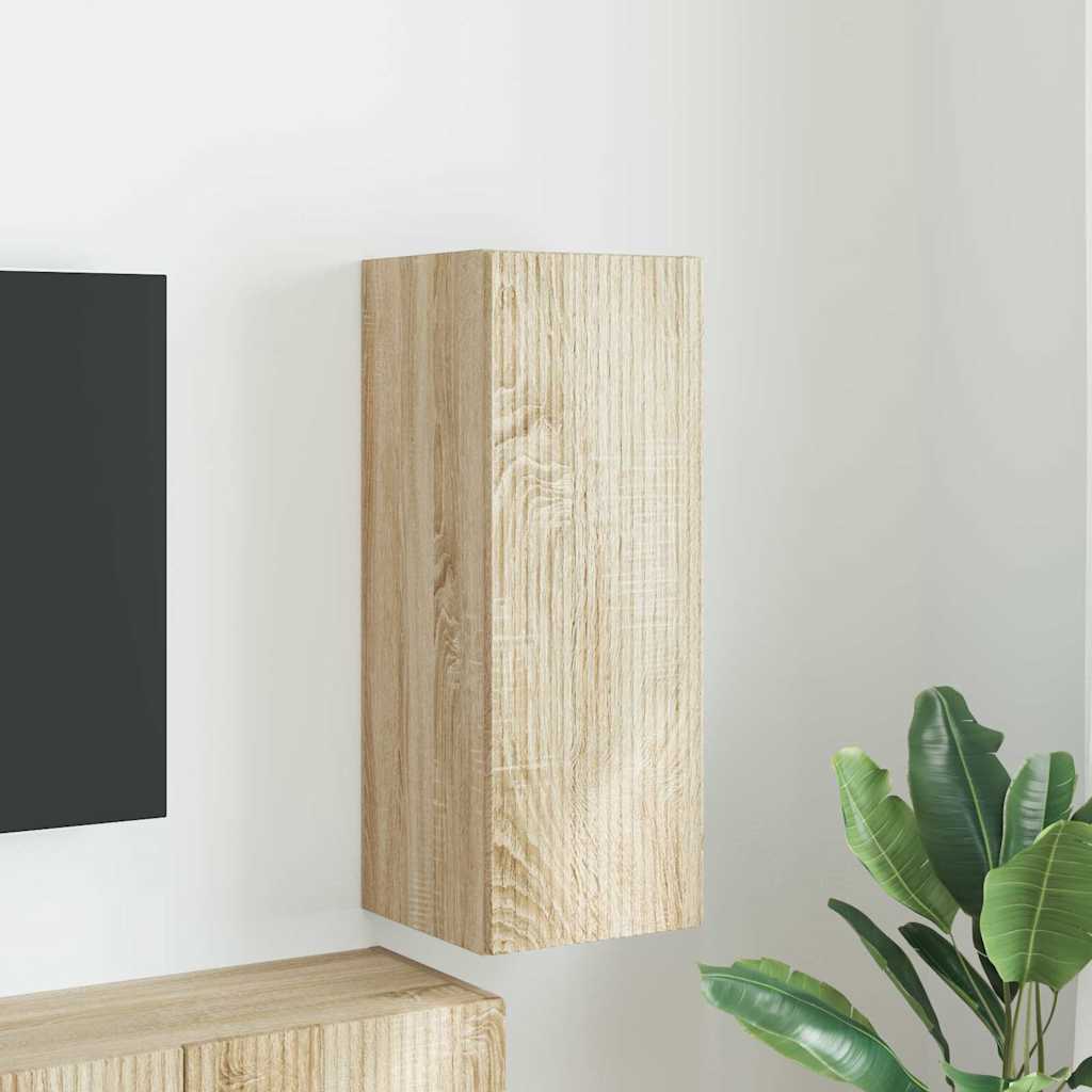 TV vægskab 30 x 31 x 80 cm Sonoma Konstrueret træ