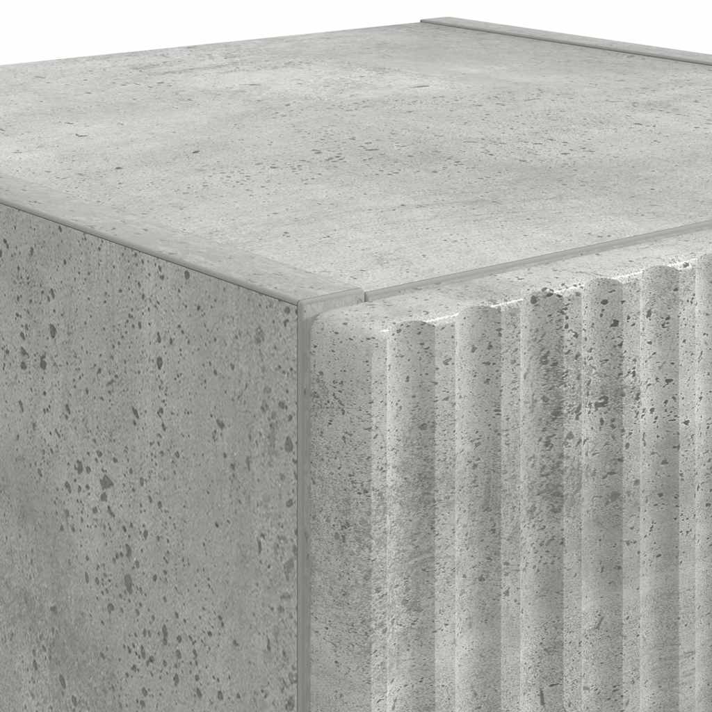 TV vægskab 30 x 31 x 80 cm Betongrå Konstrueret træ