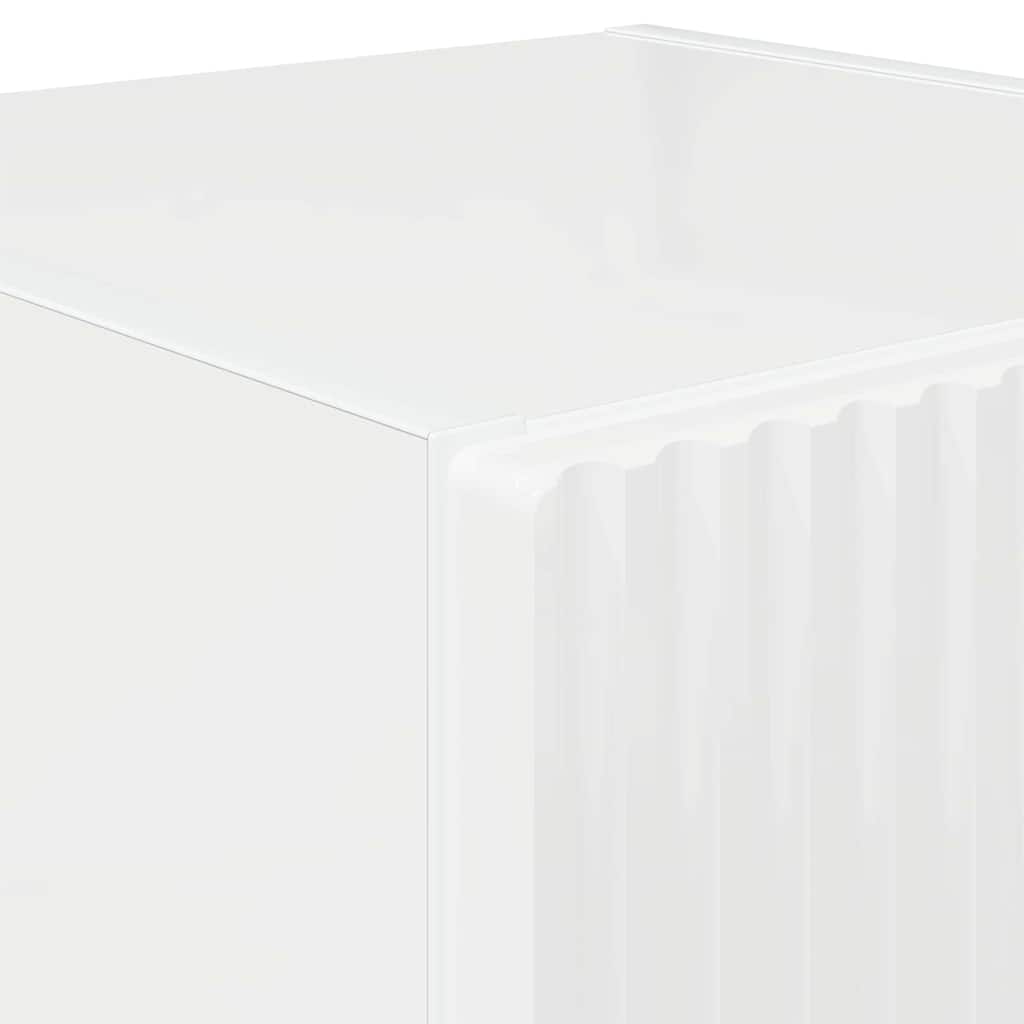 TV vægskab 30 x 31 x 80 cm Gloss Hvid Konstrueret træ