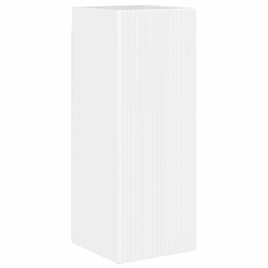 TV vægskab 30 x 31 x 80 cm Gloss Hvid Konstrueret træ