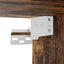 TV vægskab 30 x 31 x 80 cm Røget eg Konstrueret træ
