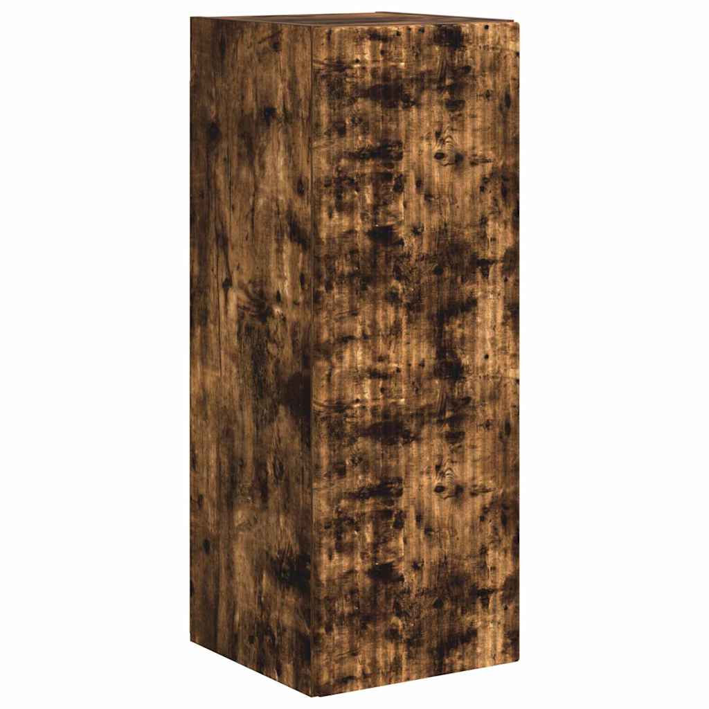 TV vægskab 30 x 31 x 80 cm Røget eg Konstrueret træ